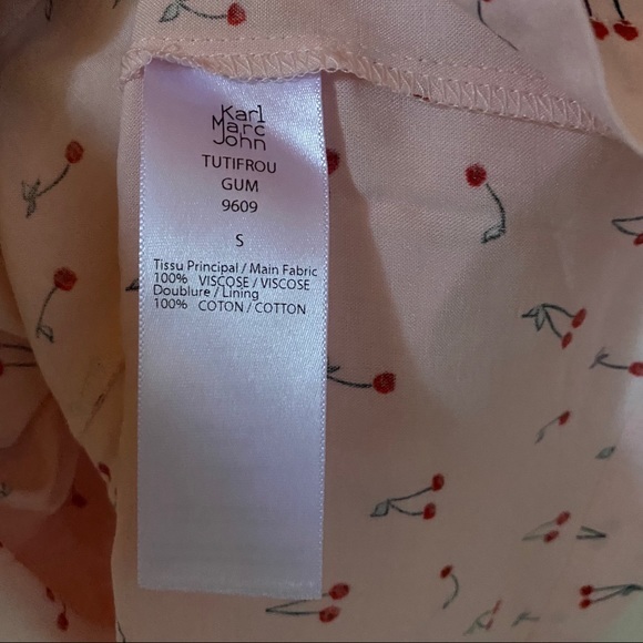 Karl Marc John pretty cherry print top NWT small - Picture 6 of 6